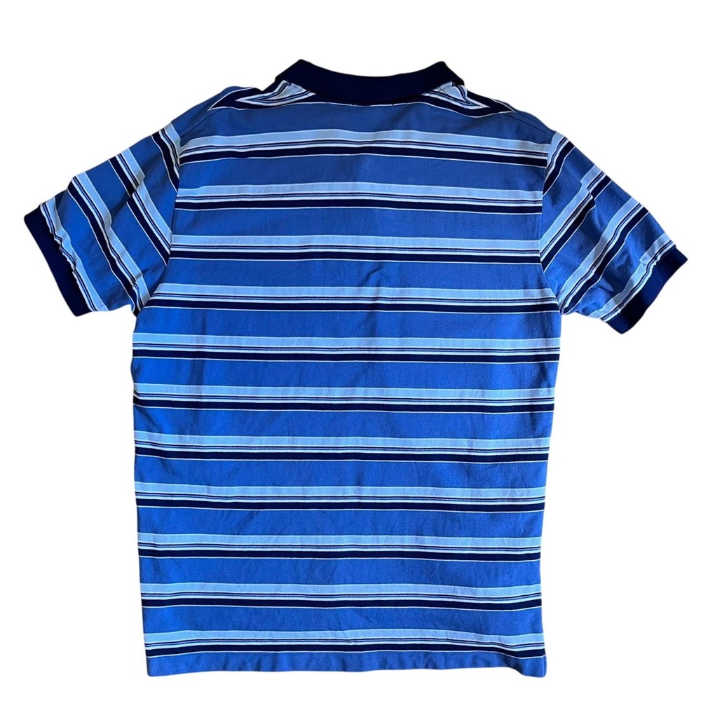 Polo Ralph Lauren‎ Mens XXL Blue Striped Short Sleeve Polo Shirt Cotton Classic - Picture 5 of 6